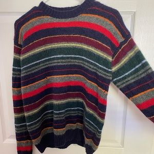 Vintage Striped J Crew Wool Sweater